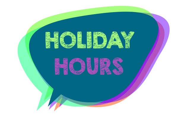 Holiday Hours balloon