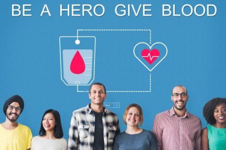 banner: be a hero donate blood