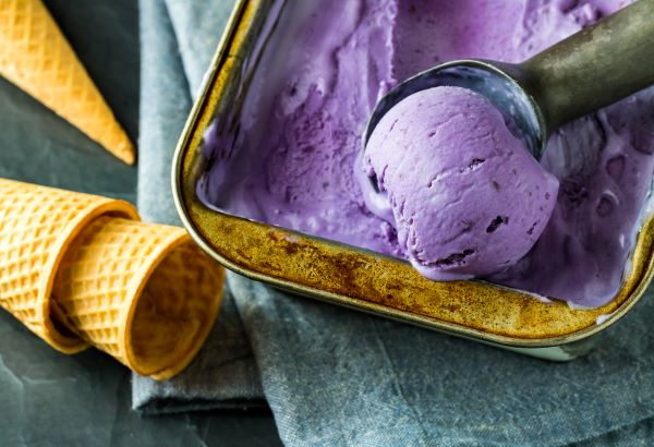 purple ube ice cream