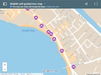 Waikiki self-guided tour map