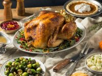 Thanksgiving turkey dinner and side dishes