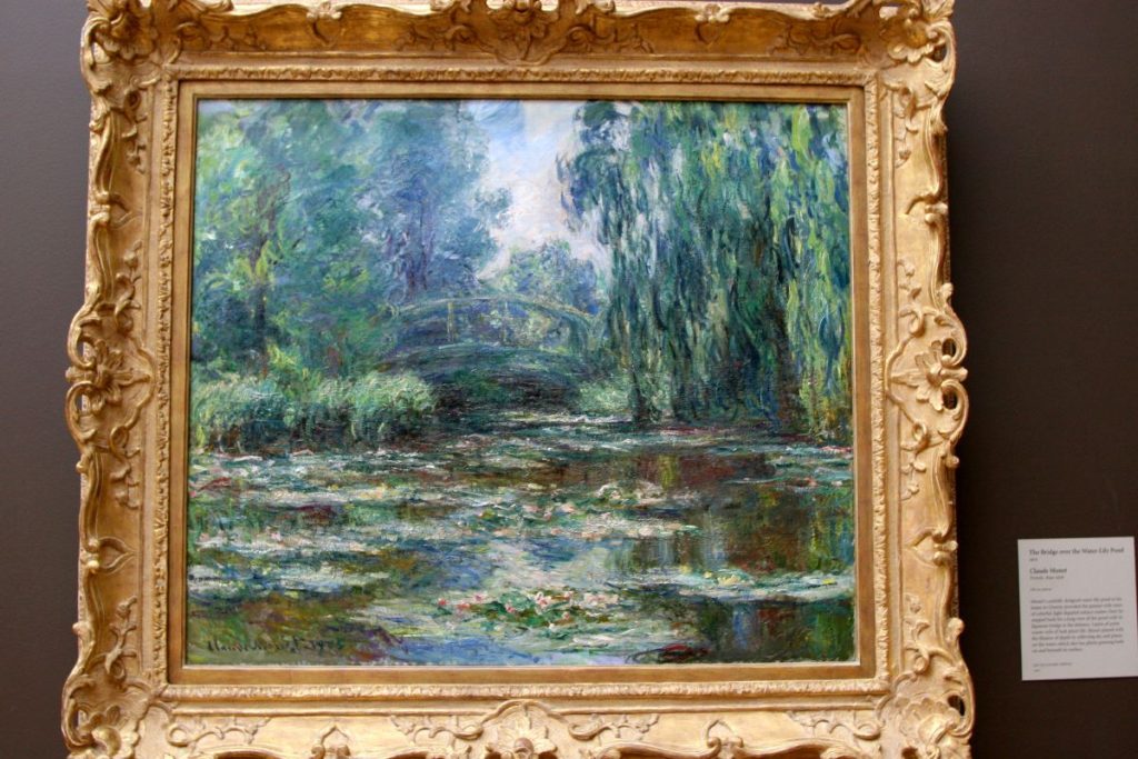 Photo of the Claude Monet painting The Bridge over the Water-Lily Pond