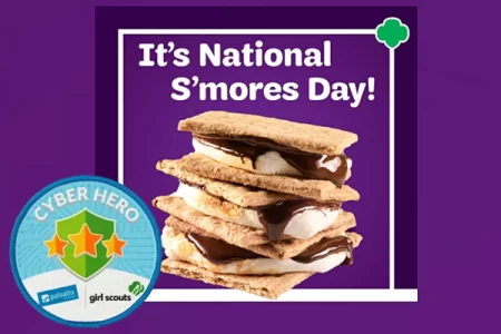 Banner for Girl Scouts of National S’mores Day