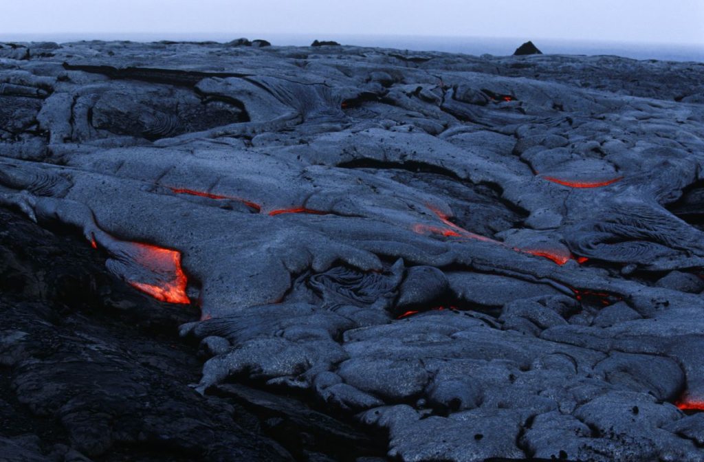 lava landscape at Volcanos National Park, Hawaiʻi