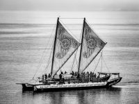 Hinemoana Waka Polynesian sailing canoe