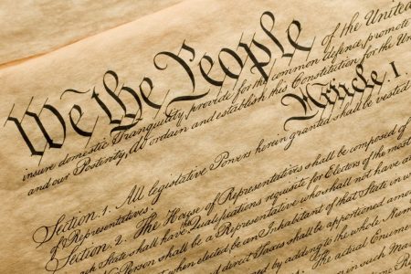 U.S. Constitution image of the preamble