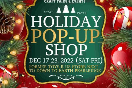Island Craft Fair Holiday Pop-up Shop at Pearlridge 2022