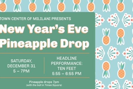 Banner for 2022 NYE Pineapple Drop in Mililani