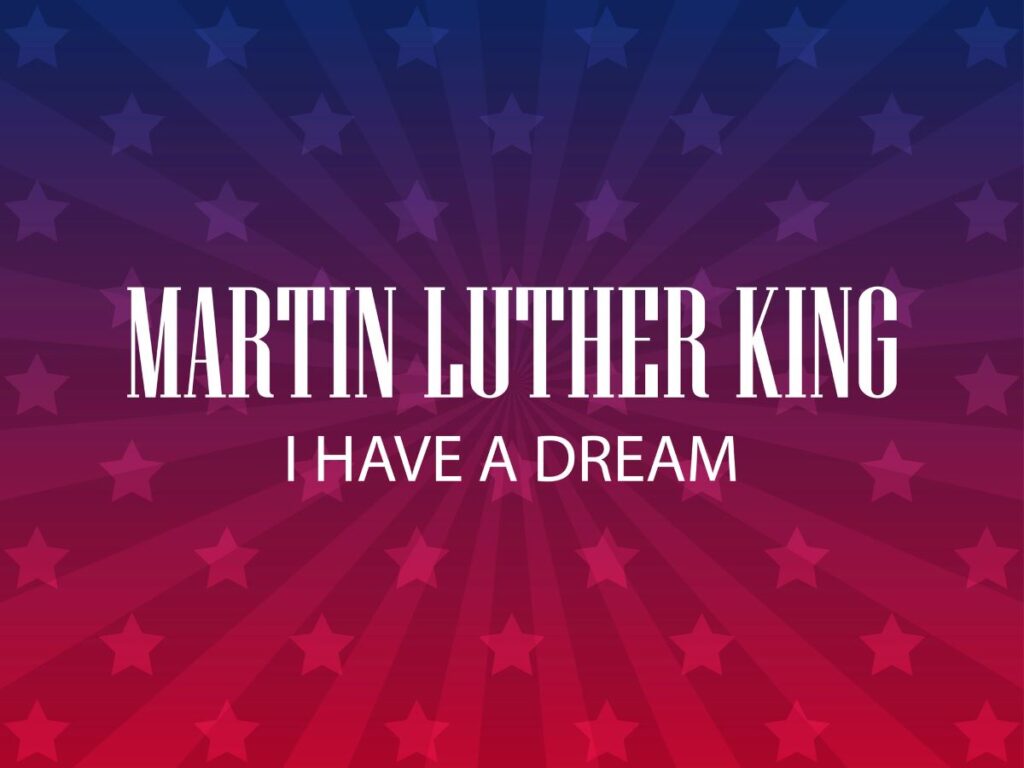 Banner Martin Luther King I Have a Dream
