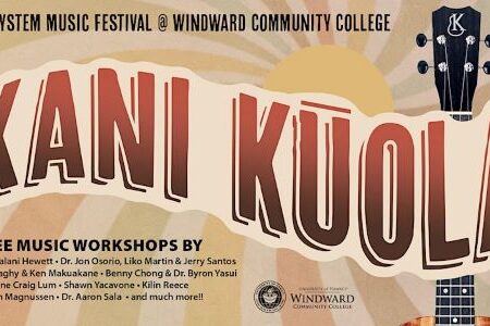 banner for Kani Kuola 2023 free music workshops Windward CC