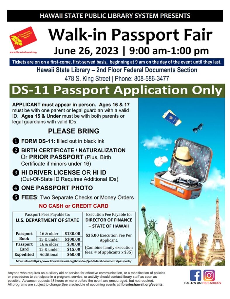 Flyer for Summer-Passport-Fair-June-26-2023