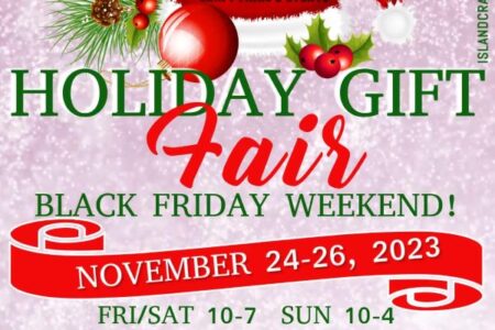 banner for Holiday Gift Fair in Aiea Black Friday 2023