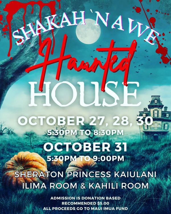 Poster for Shakah 'N Awe Haunted House 2023