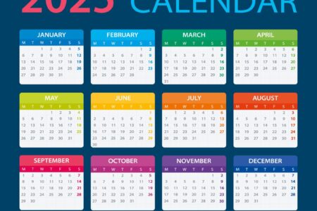 iStock-2157845414 2025 calendar