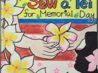 Poster "Sew a Lei for Memorial Day" 2025 Honolulu Parks event
