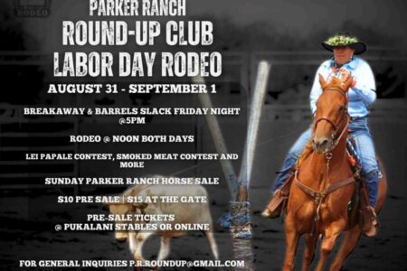 Poster for Parker Ranch Rodeo 2024 labor day