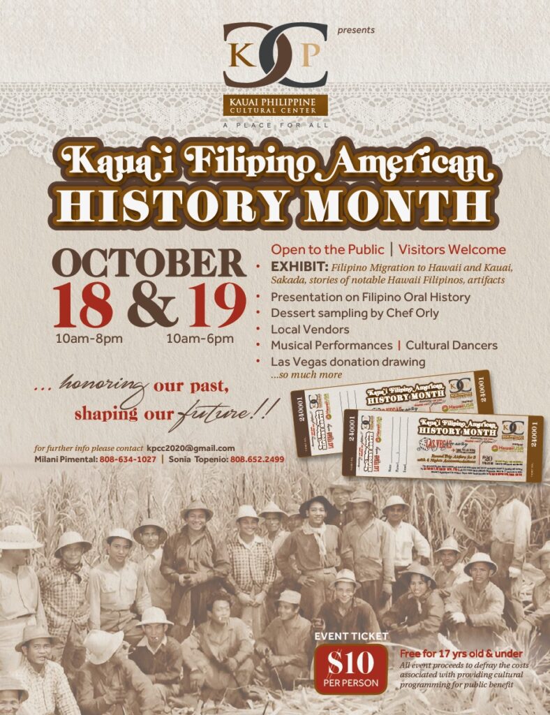 Poster for Kauai Philippine History Month Celebration 2024