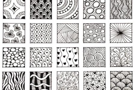 Examples of Zentangle drawings