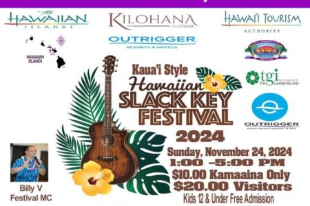 2024 Slack Key Festival Kauai banner