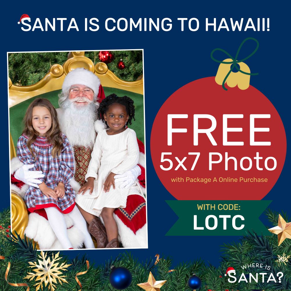 Cherry Hill Where is Santa program 2024 Hawaiʻi